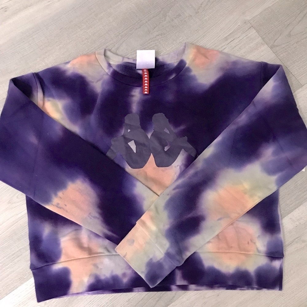 Kappa Authentic Catros Tie-Dye Cropped Sweatshirt - Picture 8 of 10